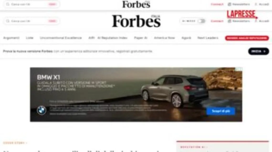 Forbes, il sito si sfoglia come un social: con l'AI i contenuti sono pi&ugrave; interattivi